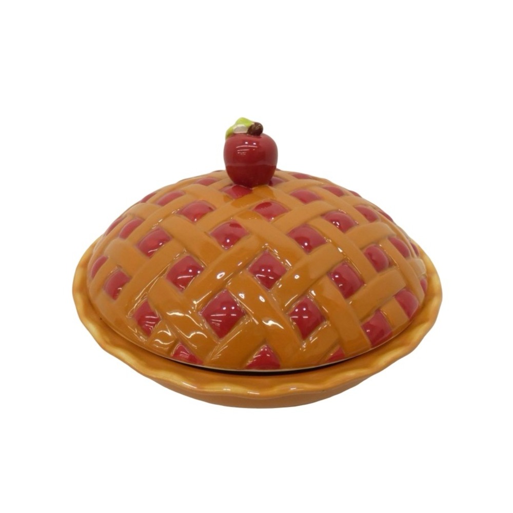 Global Design Connections Ceramic Apple Pie Recipe Dish Kate Williams